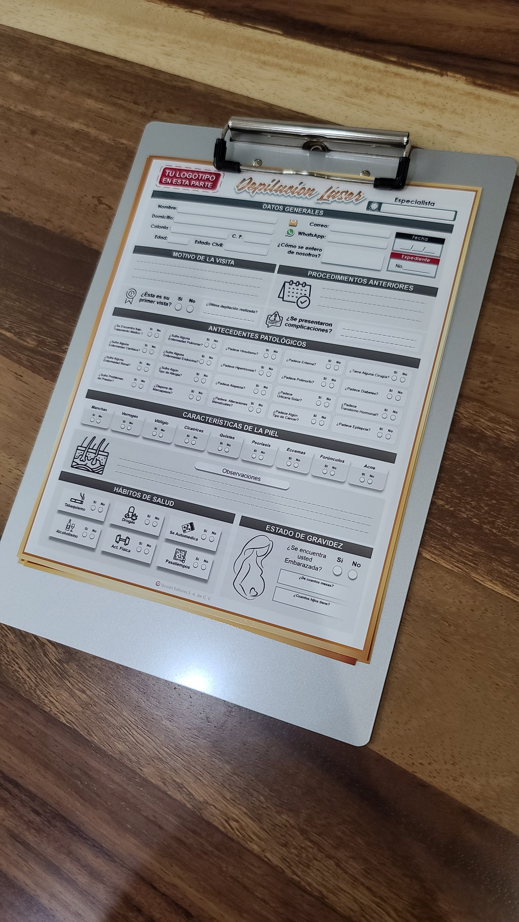 Formatos Imprimibles - Depilación Láser