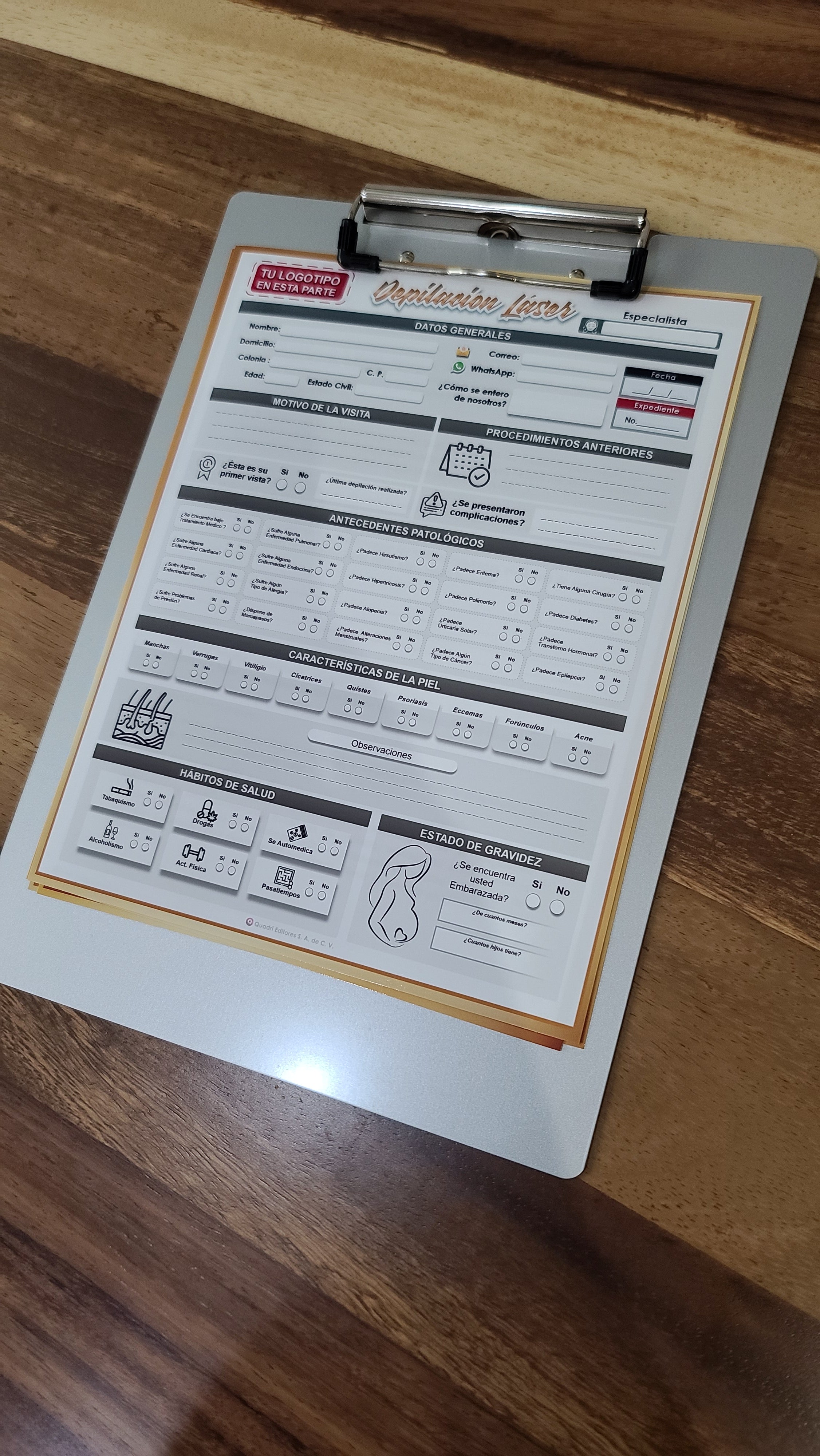 Formatos Imprimibles - Depilación Láser
