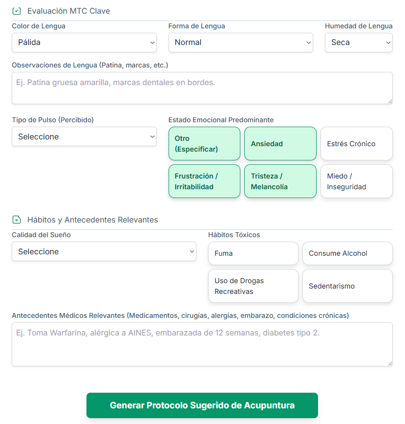 ACUPLAN PRO - Generador de Protocolos en Acupuntura