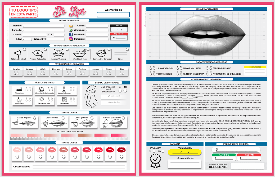 Formatos Imprimibles - BB-Lips