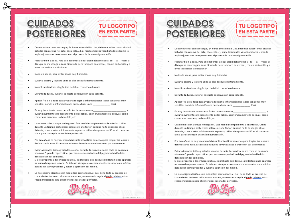 Formatos Imprimibles - BB-Lips