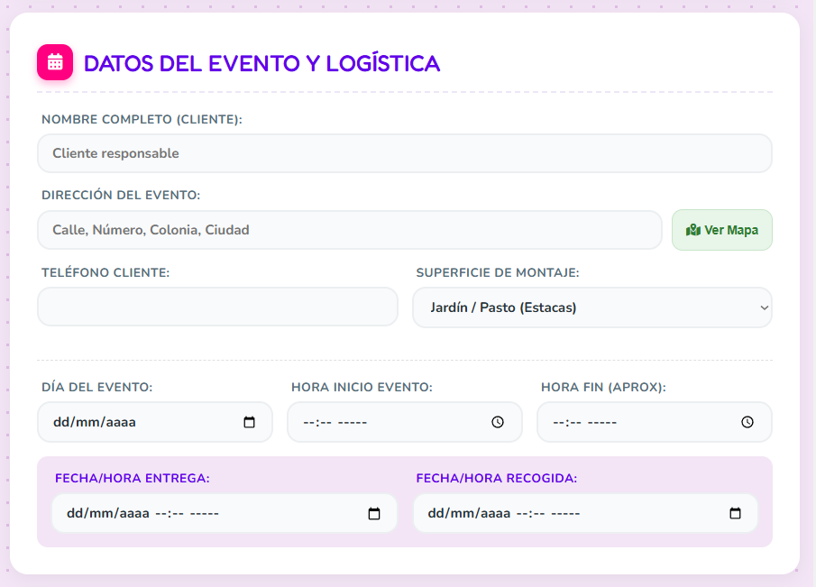 PRESUPUESTO PRO – INFLABLES Y BRINCOLINES