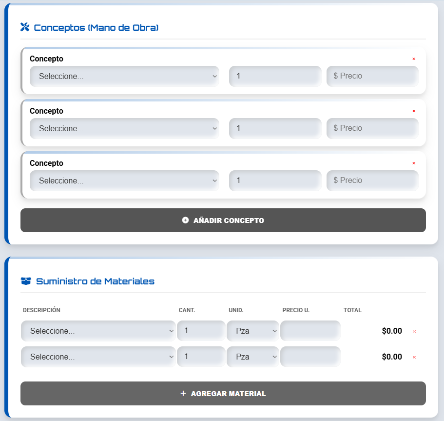 Presupuesto PRO | Técnicos en Climatización