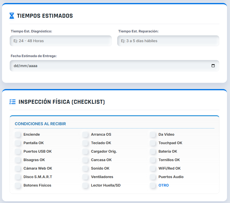 Presupuesto PRO | Técnicos en Reparación de Computadoras