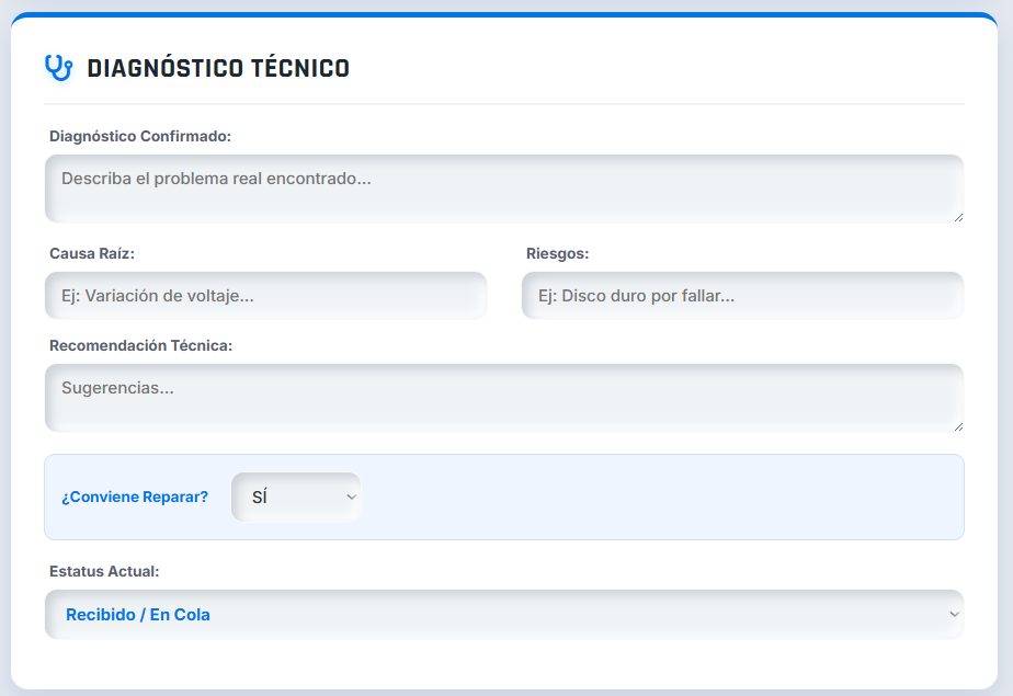 Presupuesto PRO | Técnicos en Reparación de Computadoras