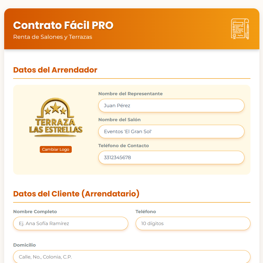 PRESUPUESTO PRO | RENTA DE SALÓNES Y TERRAZAS PARA FIESTAS