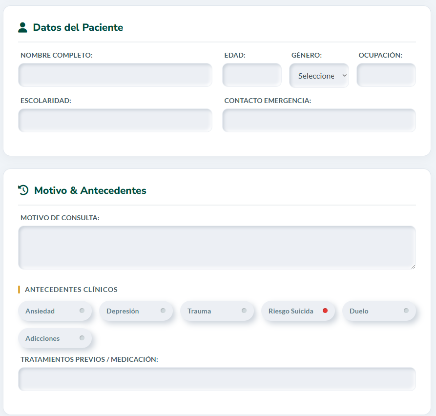 Psicoplan PRO | HISTORIA CLÍNICA DIGITAL - PSICOLOGÍA