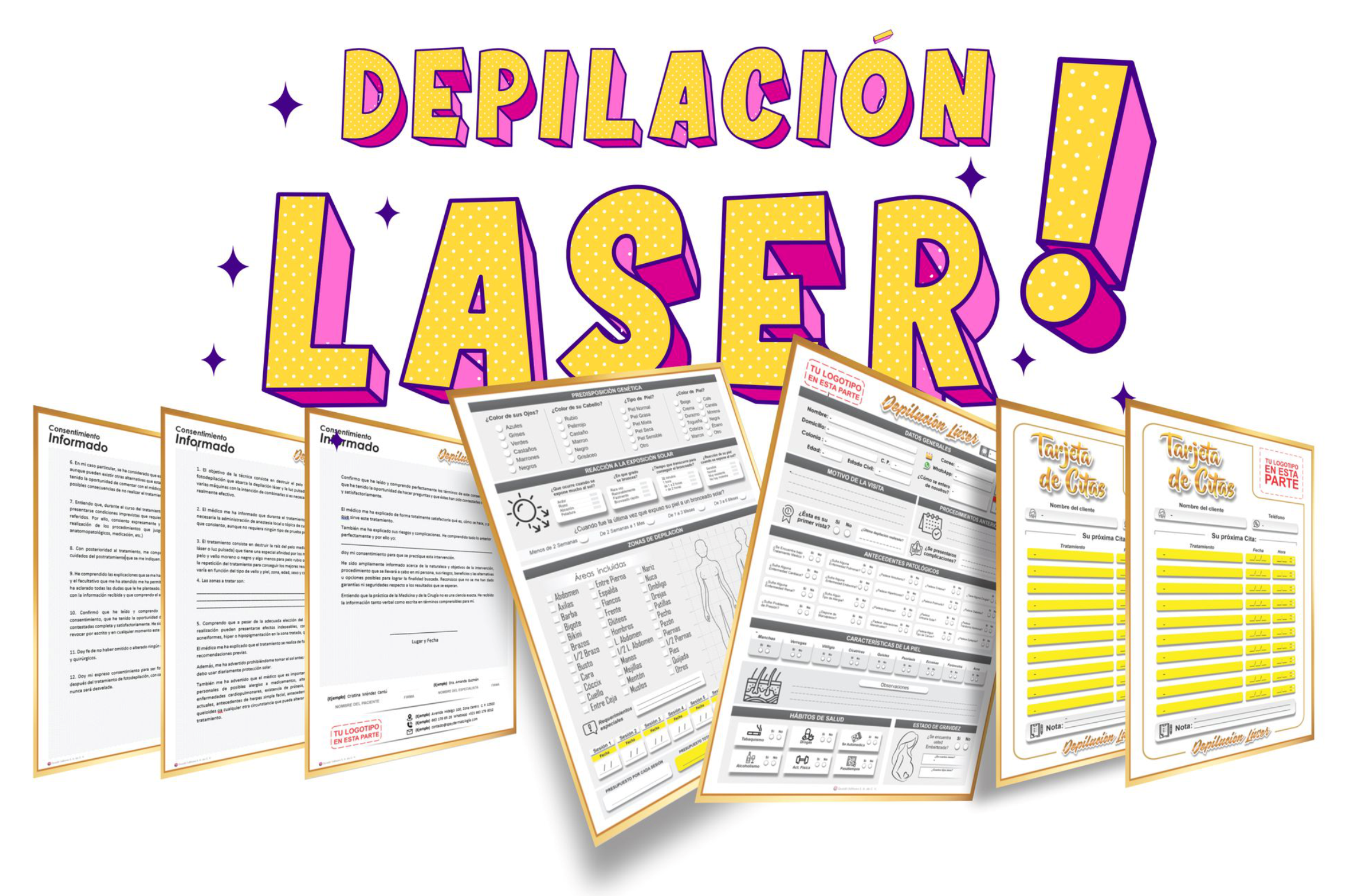 Formatos Imprimibles - Depilación Láser