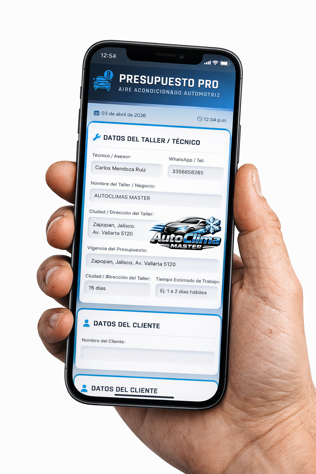 PRESUPUESTO PRO | AIRE ACONDICIONADO - AUTOMOTRIZ