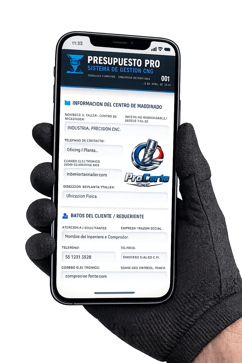 Presupuesto PRO | MAQUINADO CNC