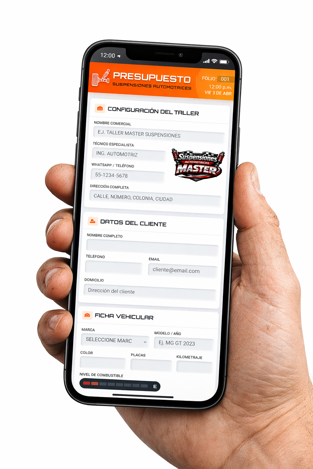 PRESUPUESTO PRO | SUSPENSIONES AUTOMOTRICES