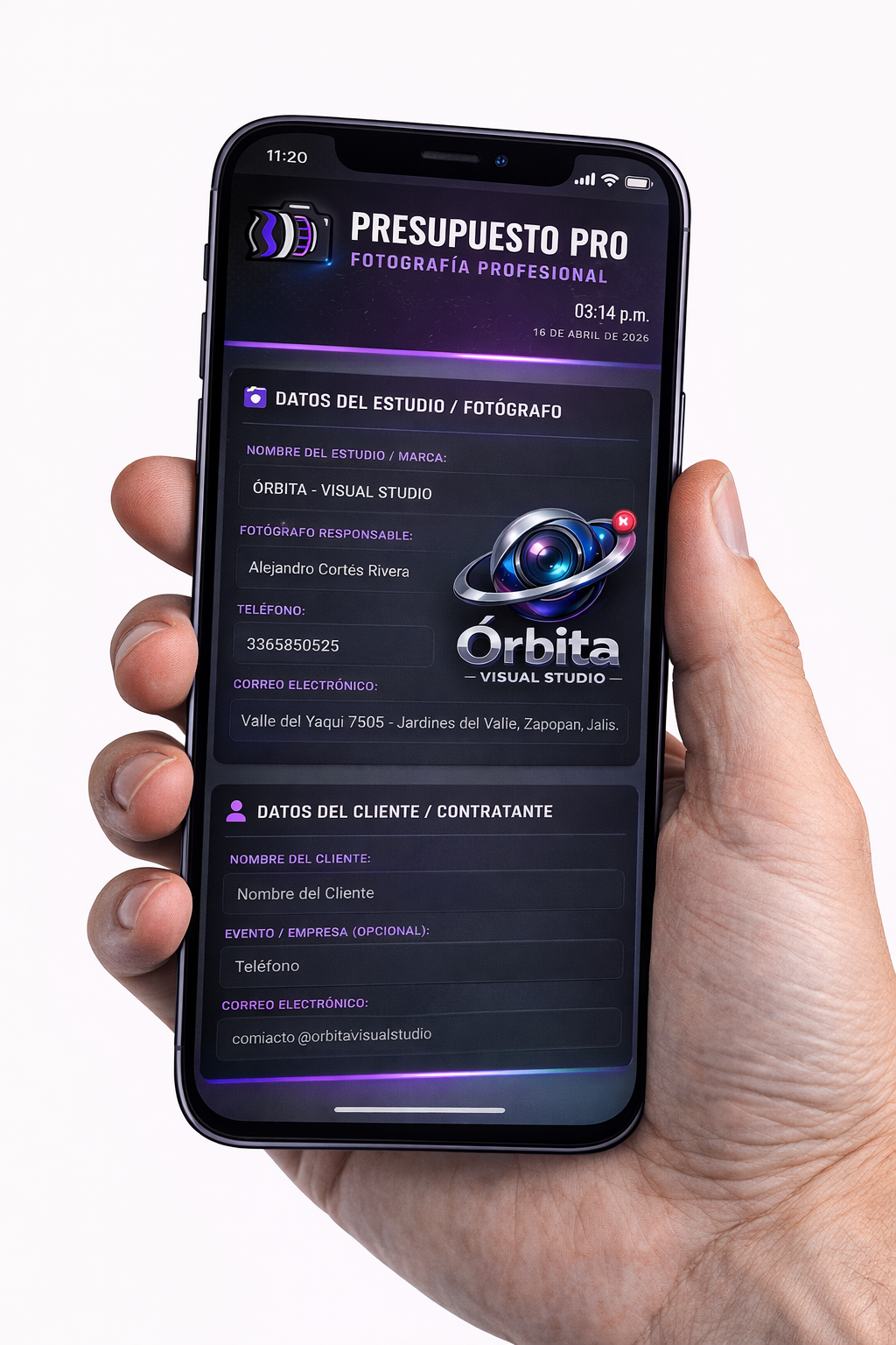 PRESUPUESTO PRO | FOTÓGRAFÍA & VIDEO