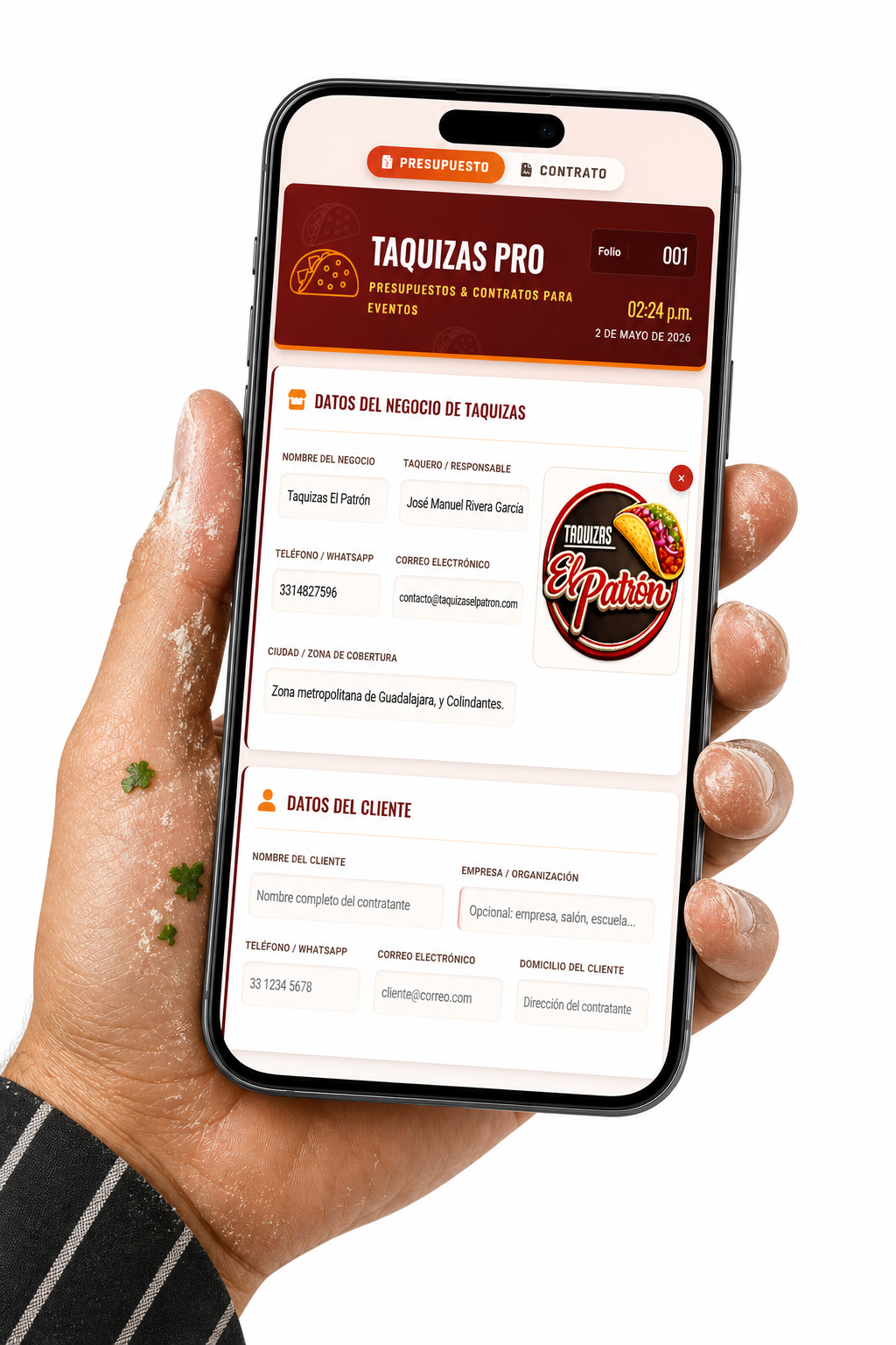 PRESUPUESTO PRO | TAQUIZAS PARA EVENTOS