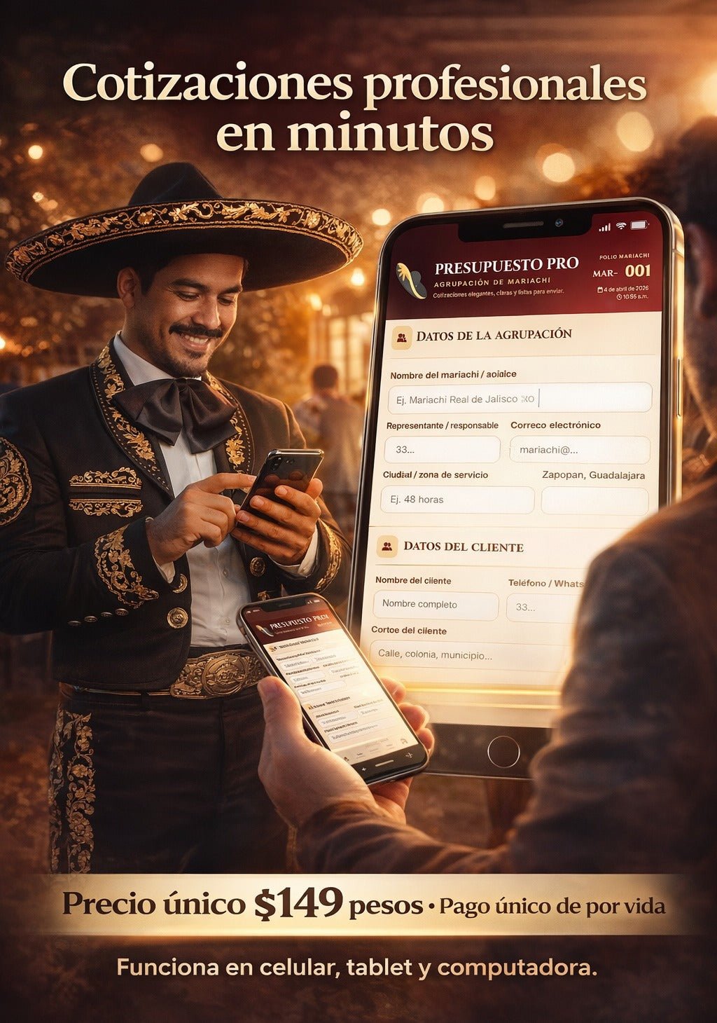 PRESUPUESTO PRO | AGRUPACIÓN DE MARIACHI