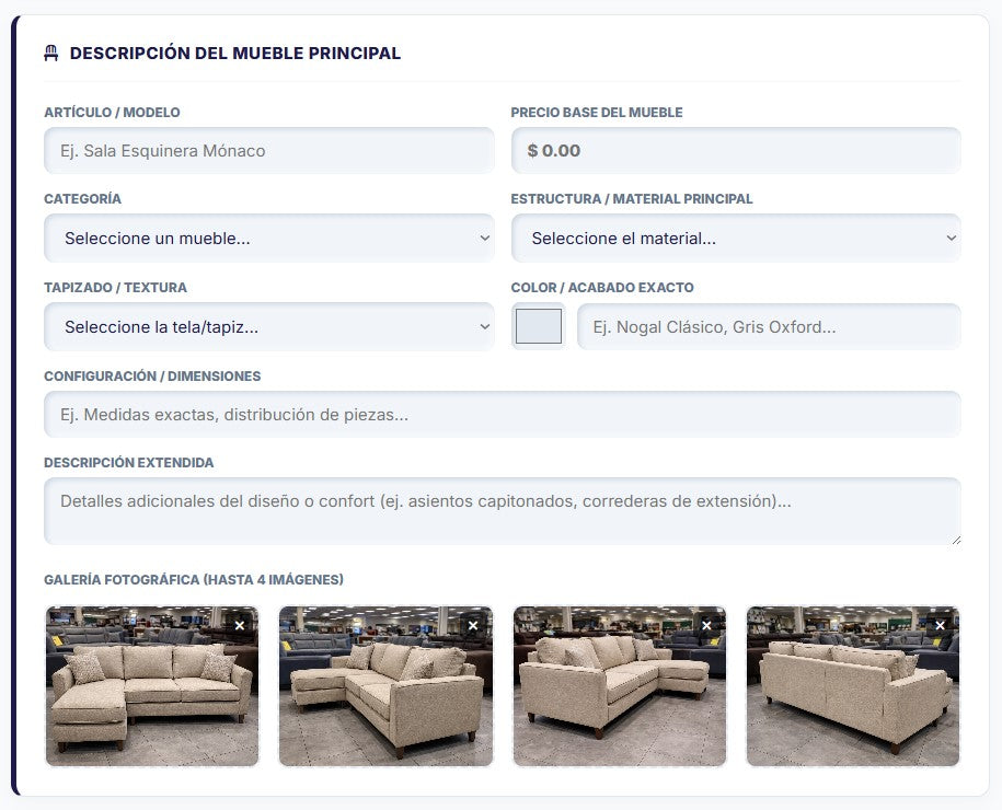 PRESUPUESTO PRO | MUEBLERÍAS