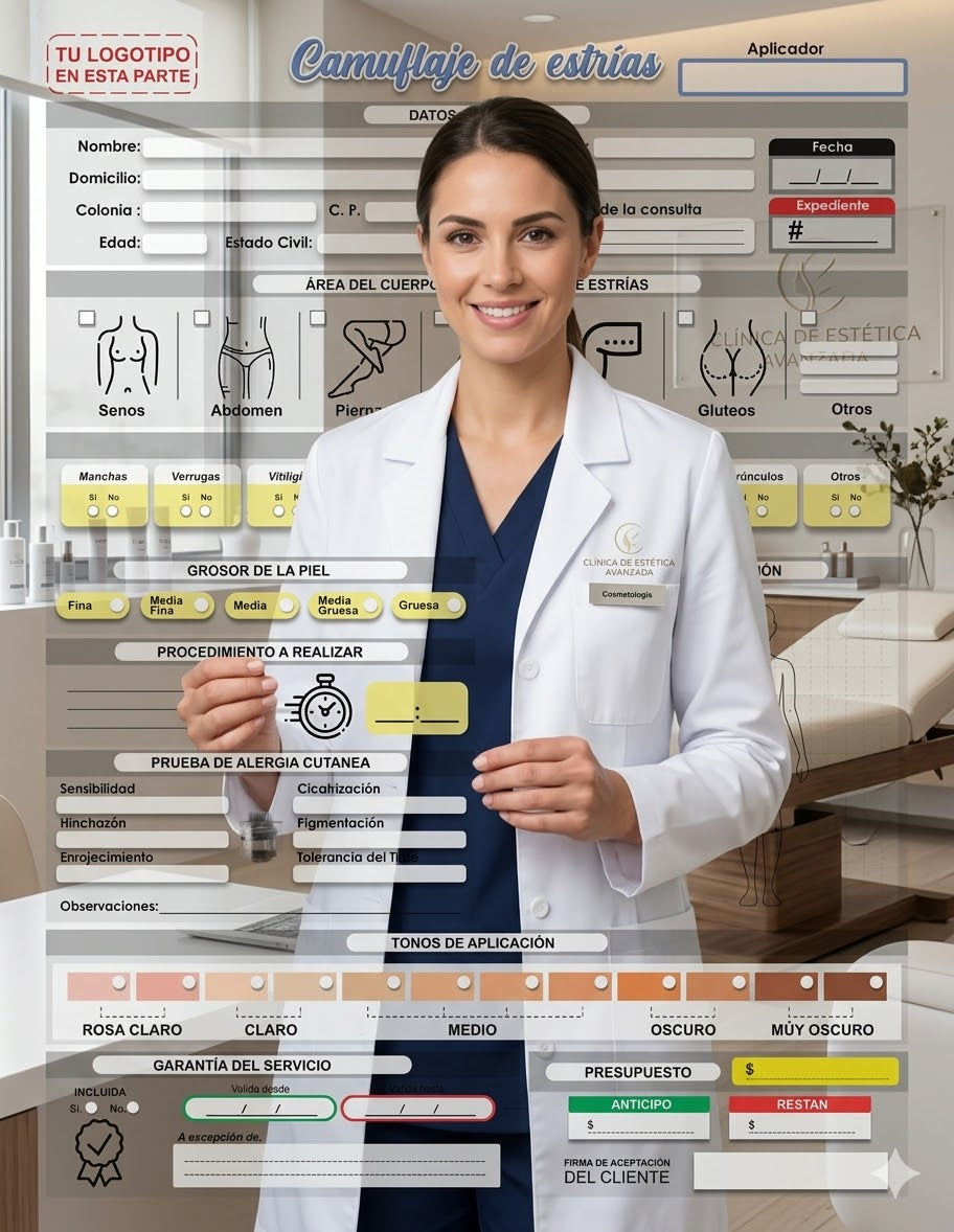Formatos Imprimibles - Camuflaje de Estrías