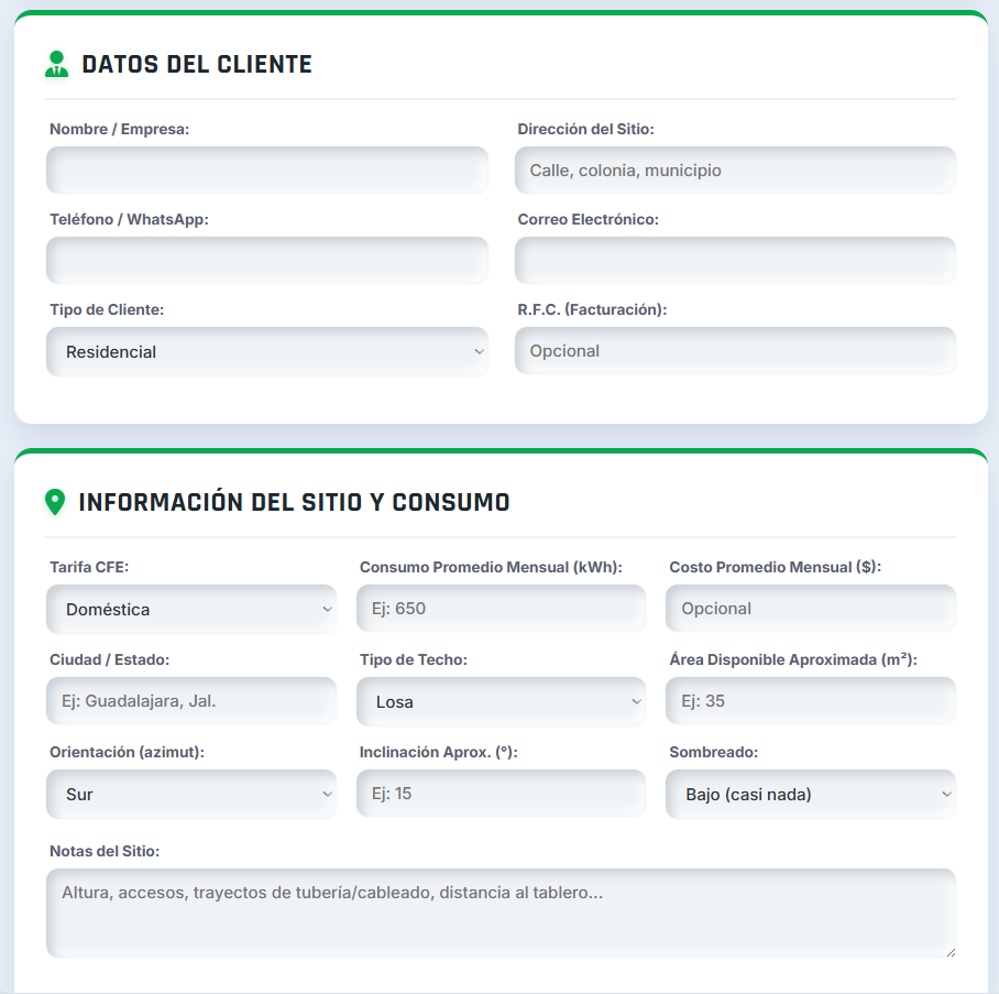 PRESUPUESTO PRO - TÉCNICO EN PANELES SOLARES