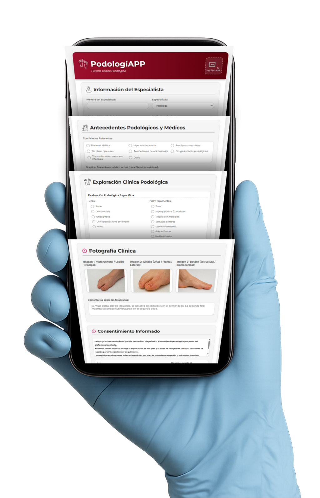 PodologiAPP | Historia Clínica Podológica