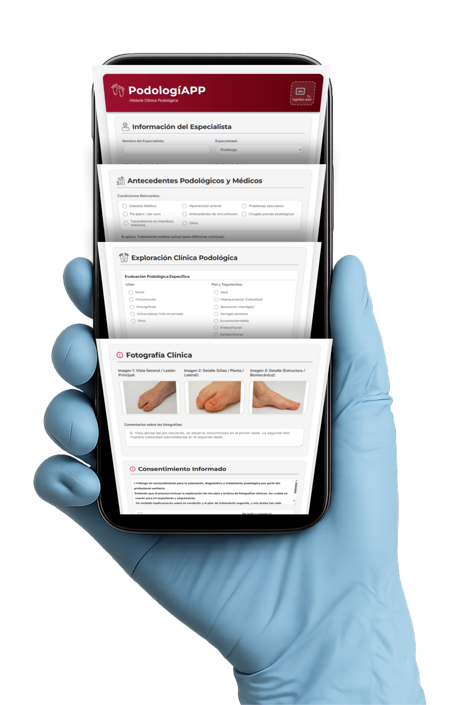 PodologiAPP | Historia Clínica Podológica