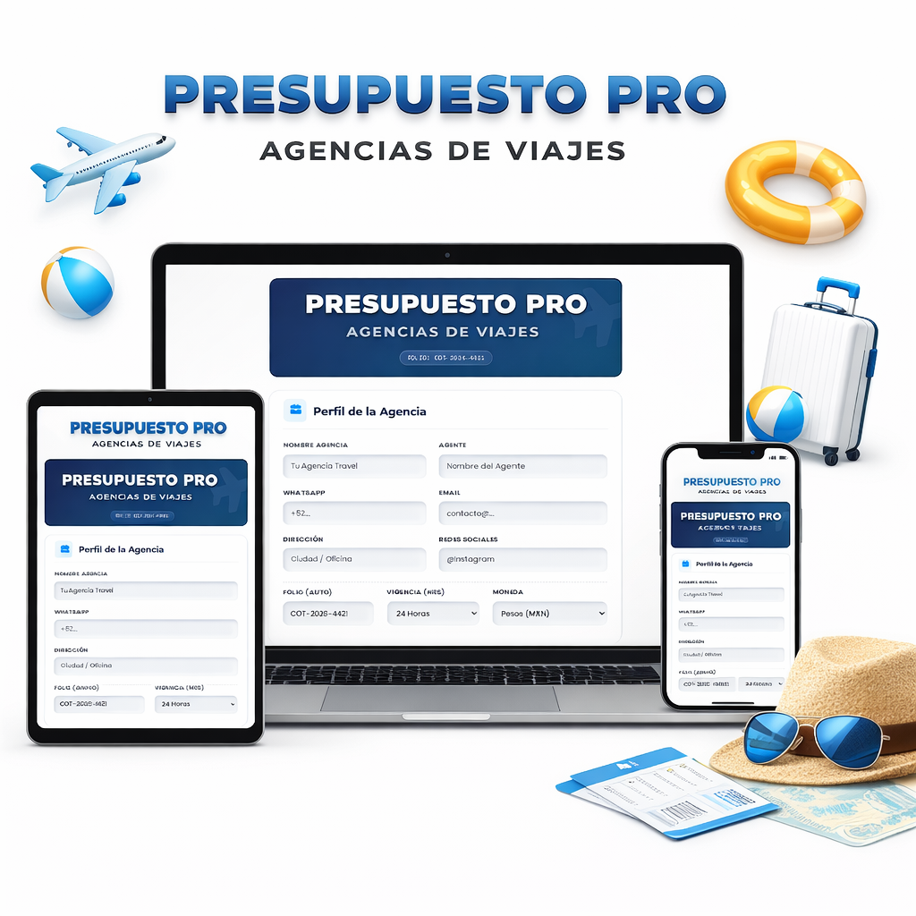 PRESUPUESTO PRO | AGENCIA DE VIAJES