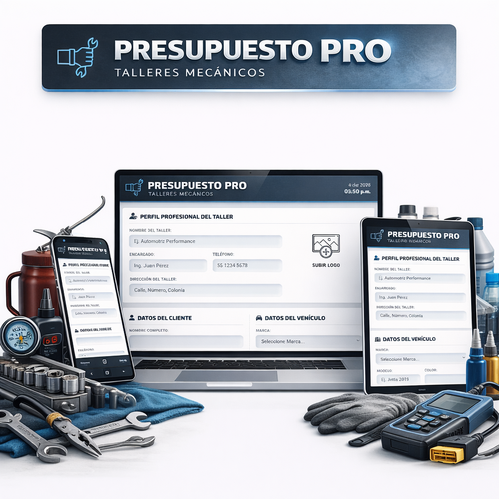 PRESUPUESTO PRO | TALLERES AUTOMOTRICES
