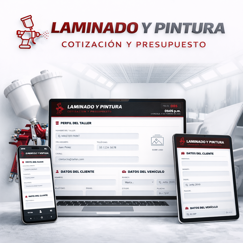 PRESUPUESTO PRO | LAMINADO & PINTURA