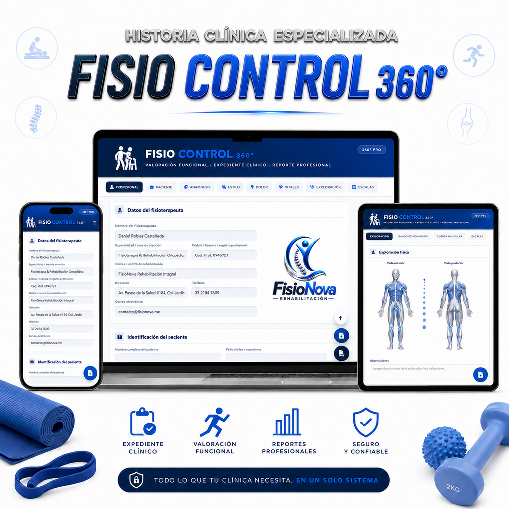 FISIOCONTROL 360° | HISTORIA CLÍNICA DIGITAL