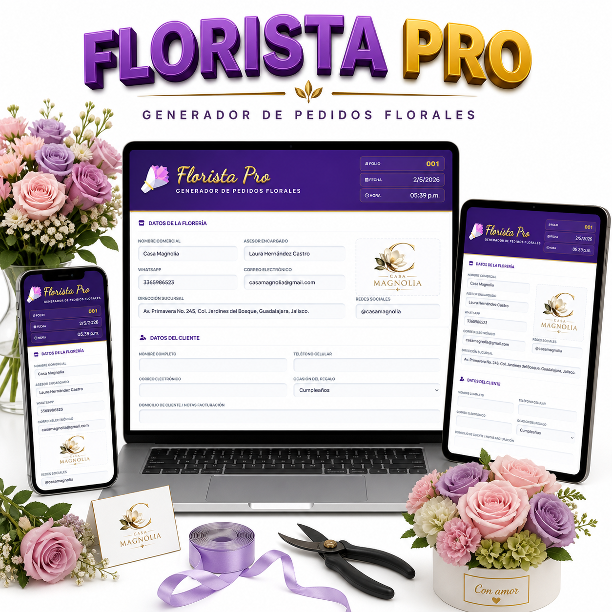 PRESUPUESTO PRO | FLORERÍAS