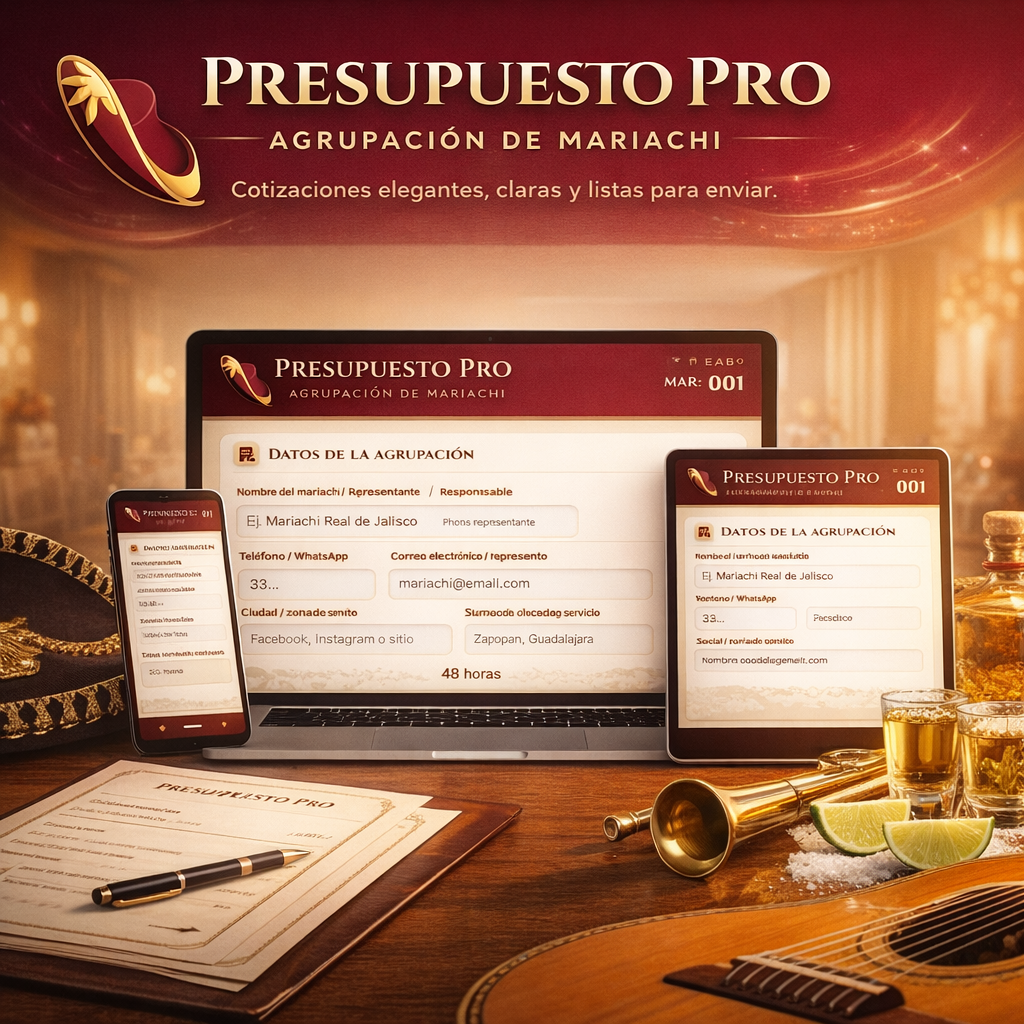 PRESUPUESTO PRO | AGRUPACIÓN DE MARIACHI