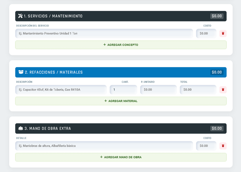 PRESUPUESTO PRO - CLIMATIZACIÓN Y AIRE ACONDICIONADO