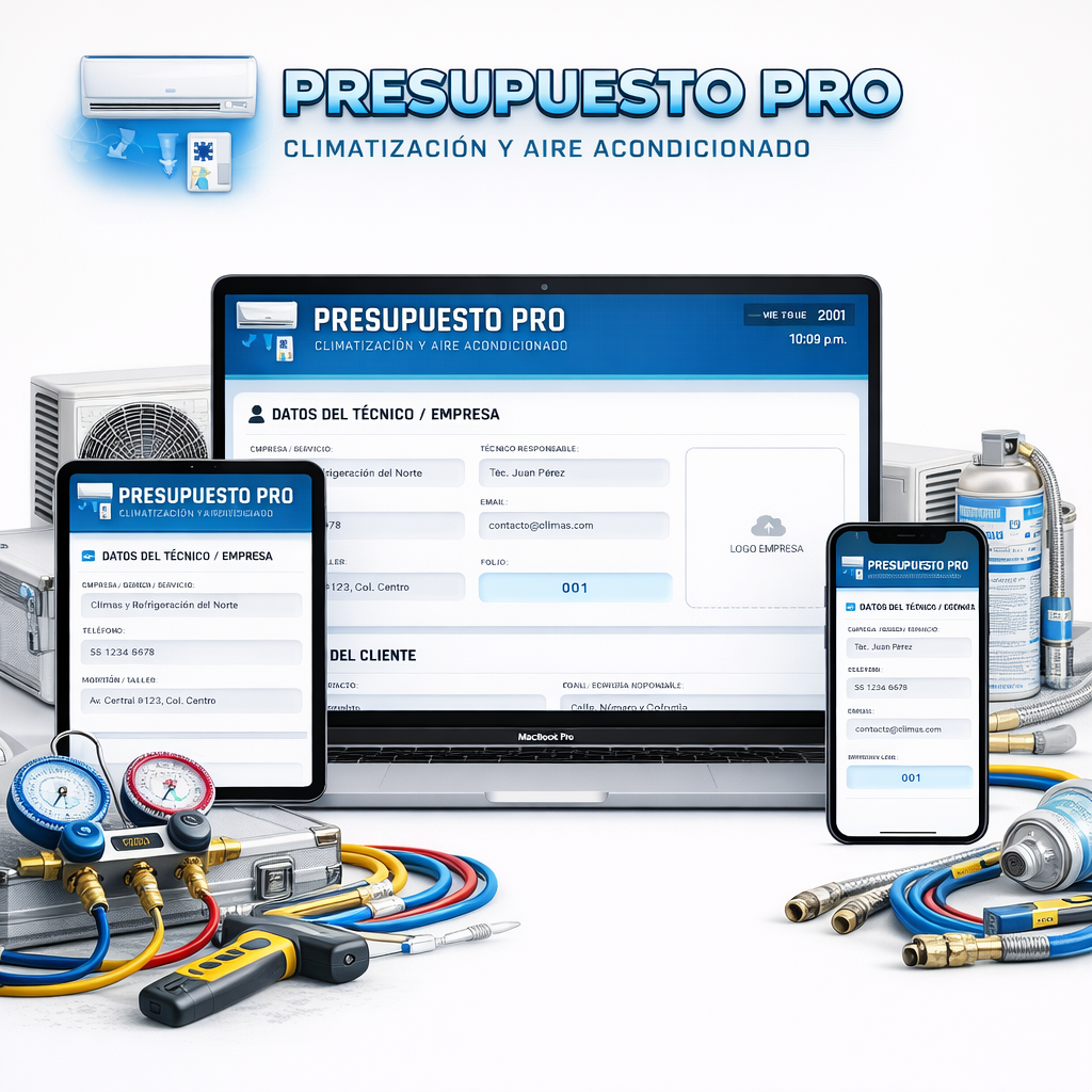 PRESUPUESTO PRO - CLIMATIZACIÓN Y AIRE ACONDICIONADO