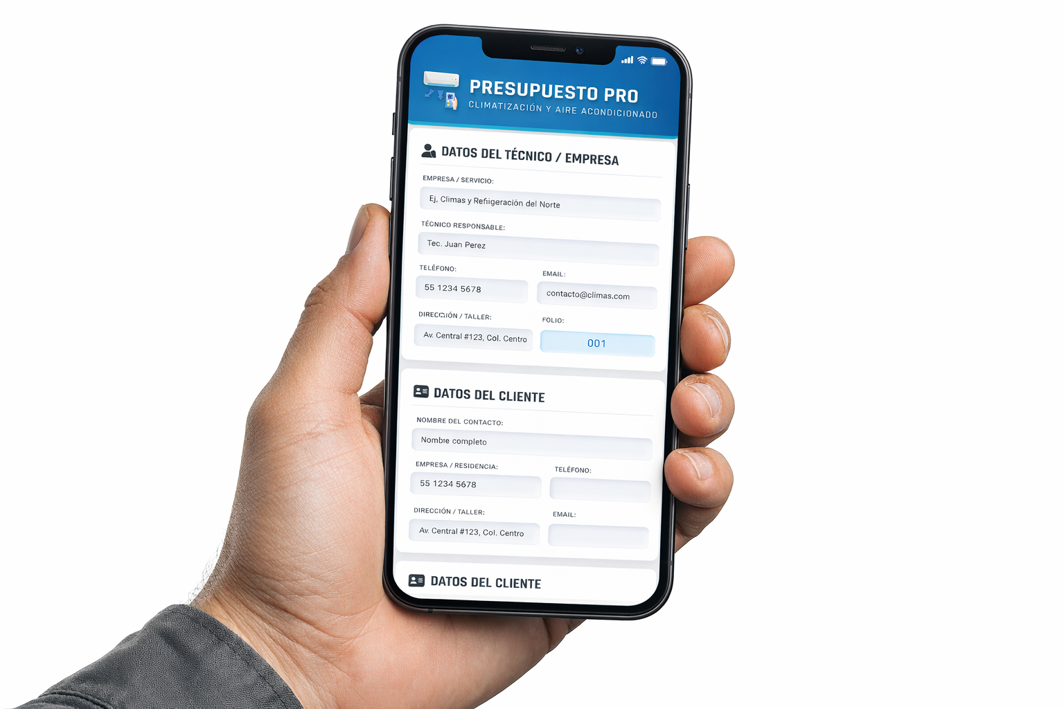 PRESUPUESTO PRO - CLIMATIZACIÓN Y AIRE ACONDICIONADO
