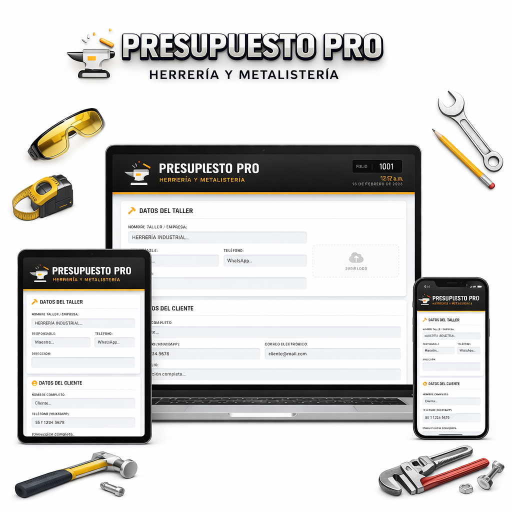 PRESUPUESTO PRO - HERRERÍA Y METALISTERÍA
