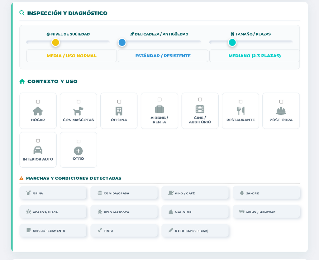 PRESUPUESTO PRO - LAVADO DE TAPICERÍA Y ALFOMBRAS