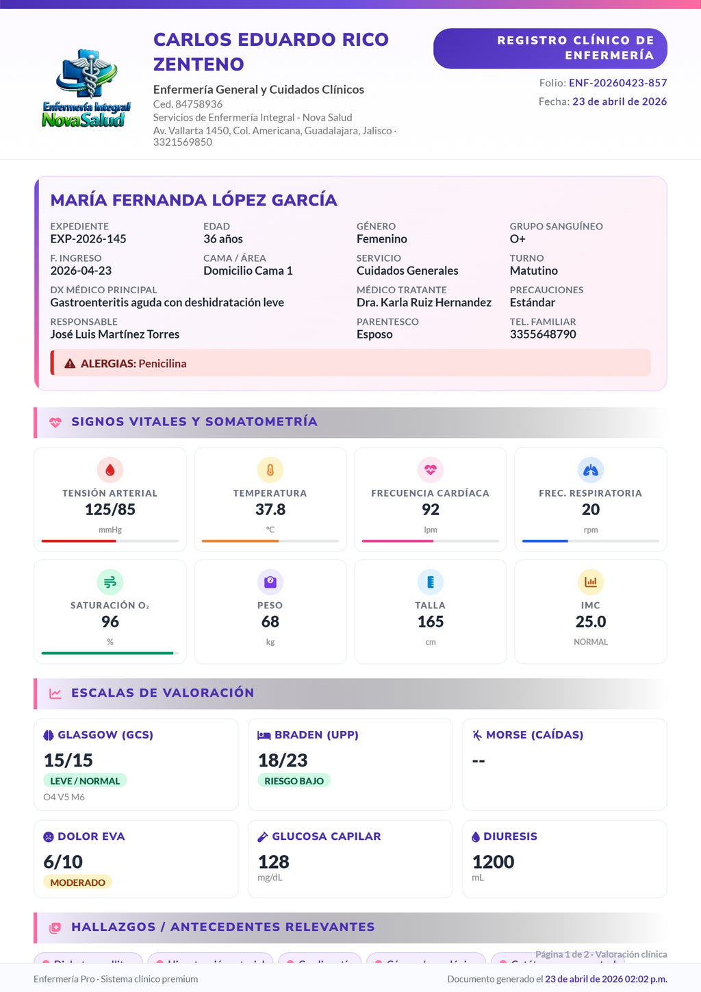 Consulta Práctica | ENFERMERÍA