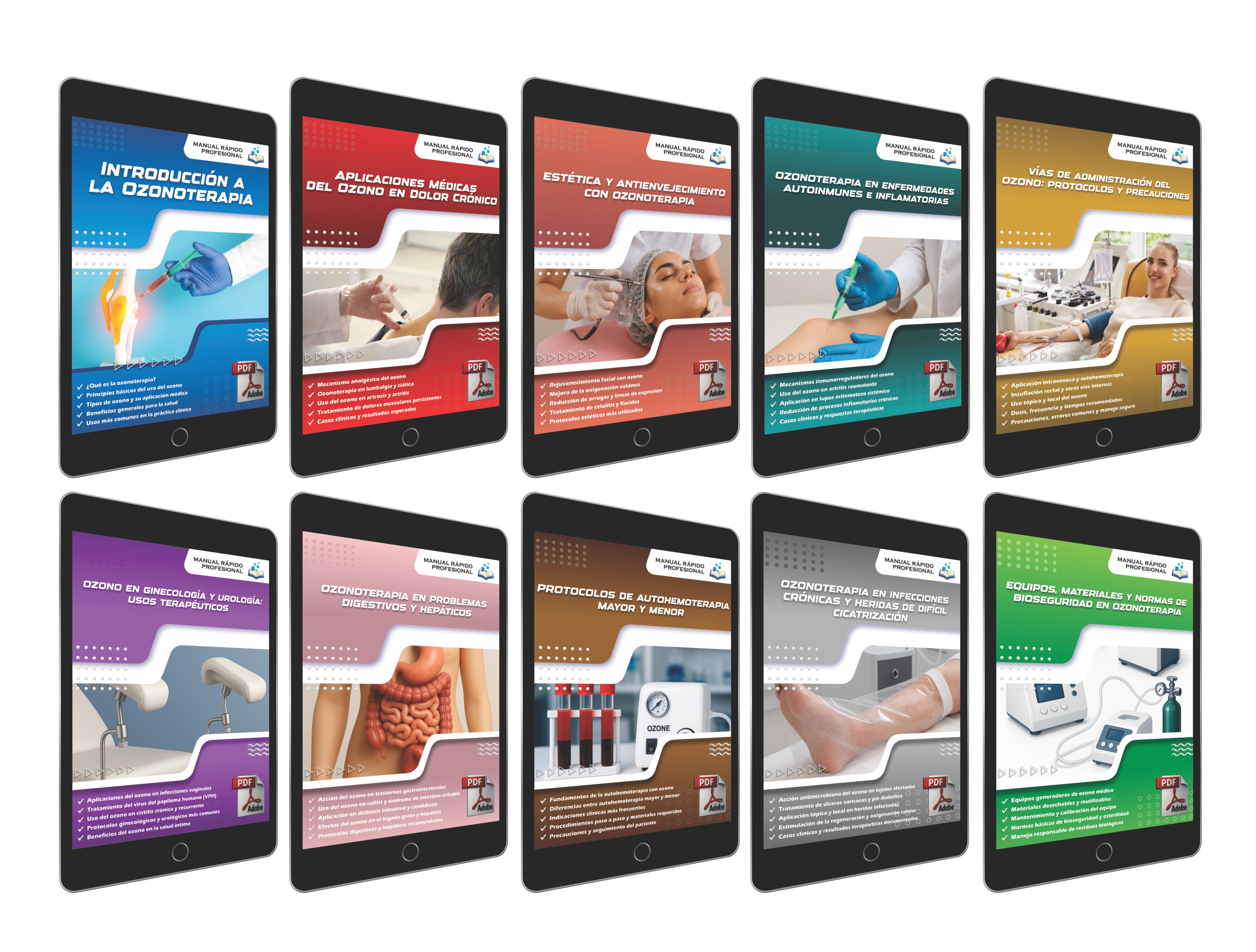 10 Manuales Técnicos de Ozonoterapia