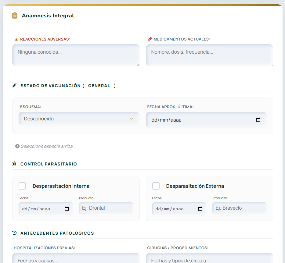 Consulta Práctica | VETERINARIA