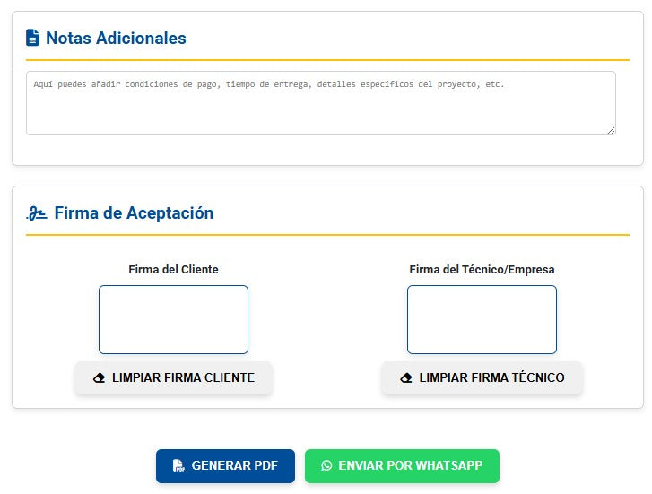 Presupuesto PRO | VIDRIO & ALUMINIO