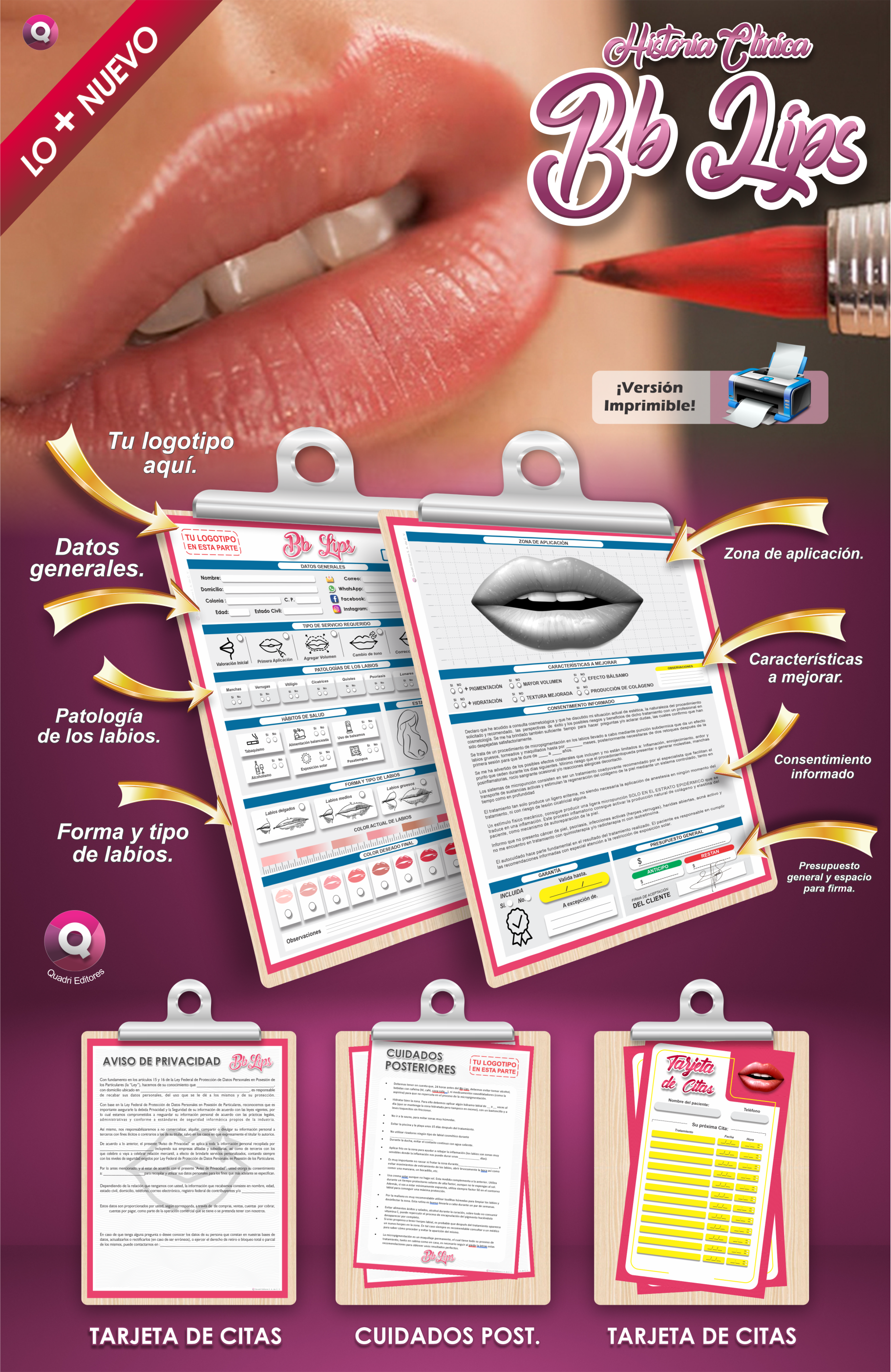 Formatos Imprimibles - BB-Lips